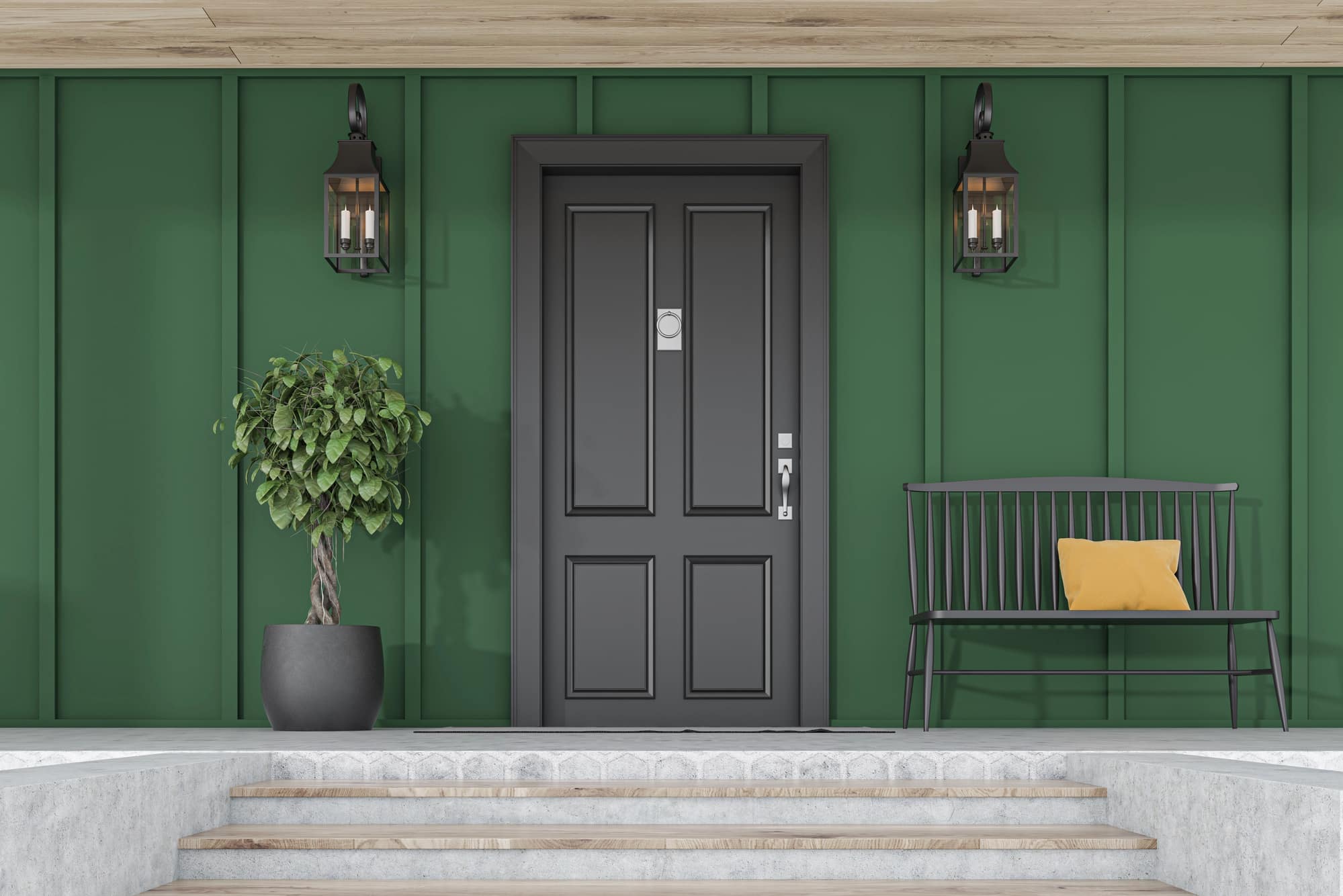 modern exterior door