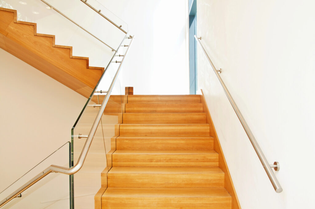 modern and efficient glass railings